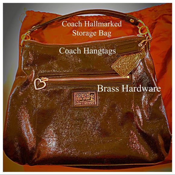 Coach Daisy Black-Gloss Tote #20108 - Picture 8 of 8